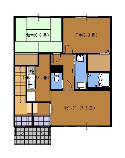 サンビレッジ府中Ｂの間取り