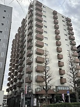 【外観】 | 高円寺プラザ | 鉄骨鉄筋コンクリート造のがっちりとした建物。