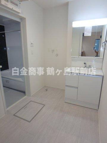 坂戸市仲町新築戸建の洗面所