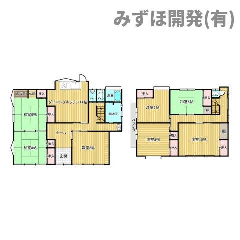 東根市白水2丁目3-17の間取り
