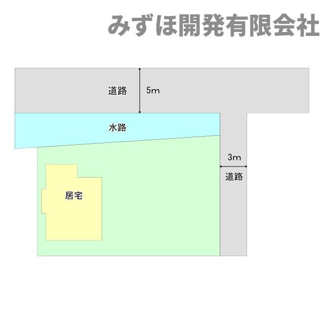 東根市白水2丁目3-17の区画図