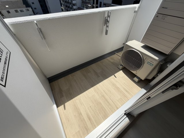 Alivis新町のバルコニー