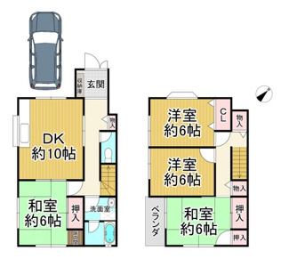 【間取り】 | 川西市鼓が滝3丁目12の17　中古一戸建て