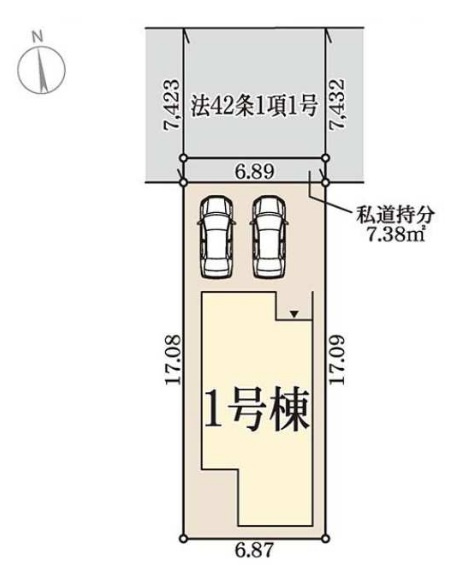 大阪市生野区田島3丁目の区画図