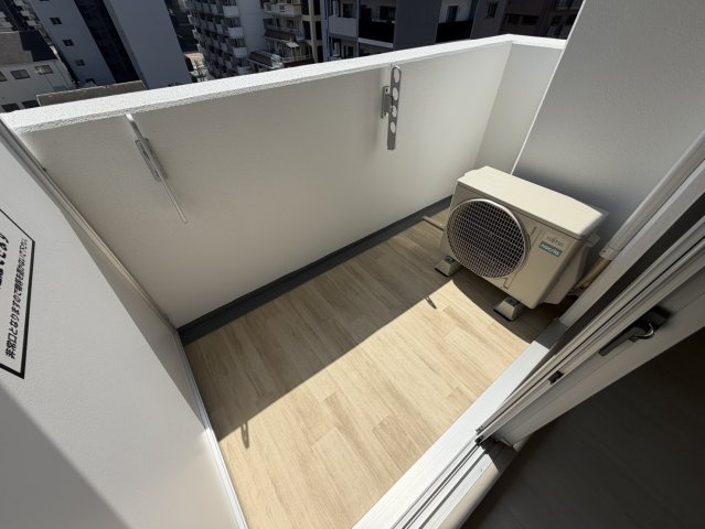 Alivis新町のバルコニー