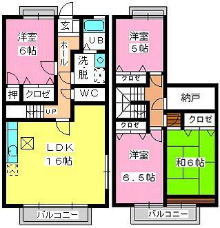 ティアラ筑紫丘の間取り|※図面と現況が異なる場合は現況優先になります。
