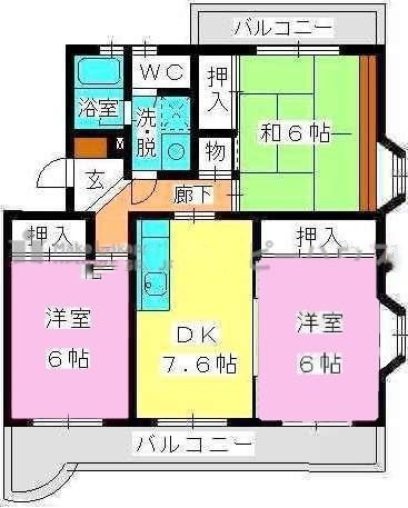 ロイヤルハイツ泉の間取り|※図面と現況が異なる場合は現況優先になります。
