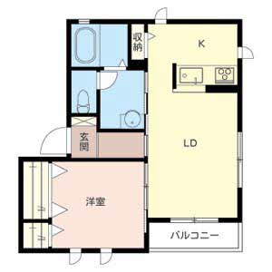 IKメゾンB棟の間取り
