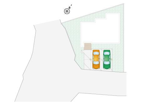 坂東市岩井　１号棟　配置図
