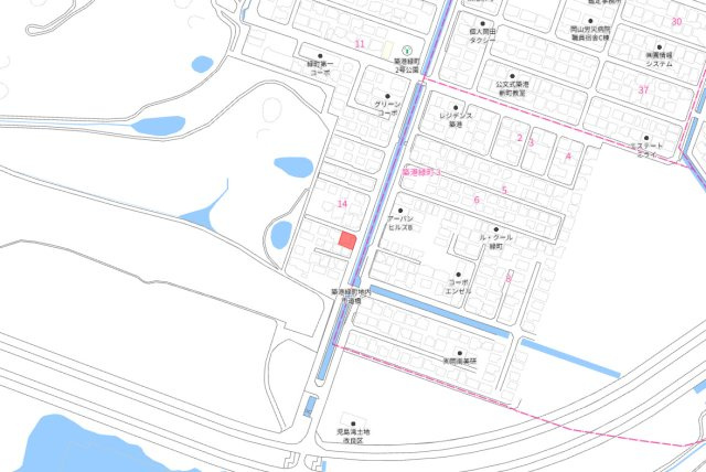 南区築港緑町　1区画の地図