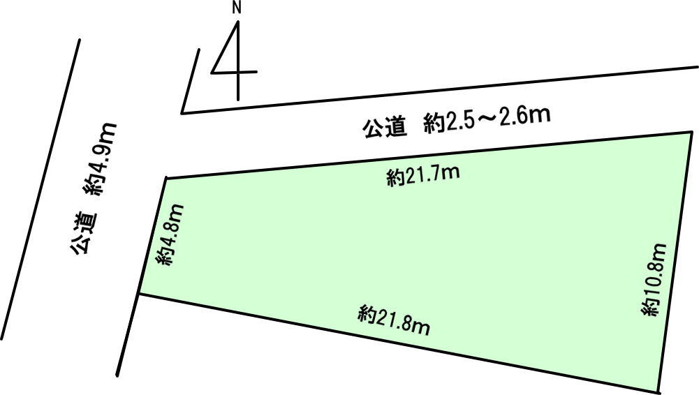 碧南市本郷町の土地図