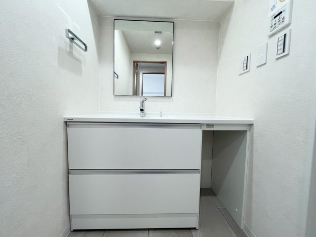 プルミエール入間シティの独立洗面台|大きめの洗面台でスッキリ♪