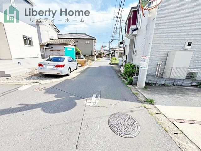 土浦市都和第3　新築戸建の前面道路含む現地写真