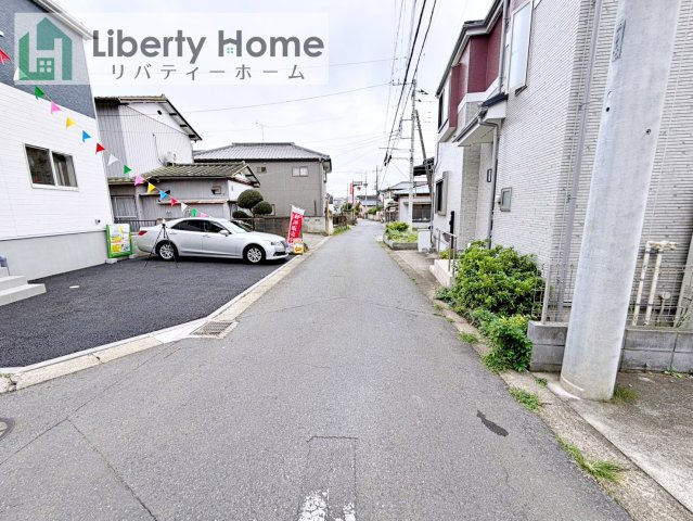 土浦市都和第3　新築戸建の前面道路含む現地写真