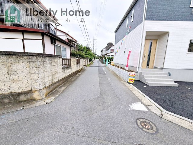 土浦市都和第3　新築戸建の前面道路含む現地写真