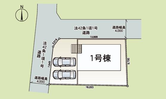 土浦市都和第3　新築戸建の区画図
