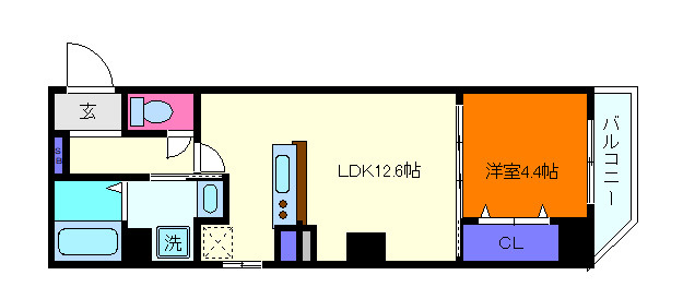 EｰC’estbien灘の間取り