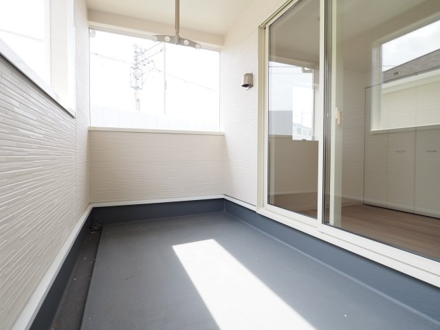 野田市上花輪第20　新築戸建　1号棟の内観：施工例|現状と異なる場合がございます。（バルコニー）