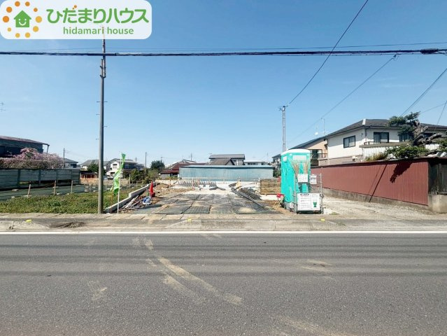 野田市上花輪第20　新築戸建　1号棟の外観|現地写真です(^^)/2026年6月完成予定です！！