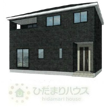 野田市上花輪第20　新築戸建　1号棟の外観パース|2026年6月完成予定です(^^)/是非お問い合わせ下さい♪