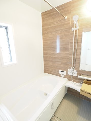 野田市上花輪第20　新築戸建　1号棟の内観：施工例|現状と異なる場合がございます。（浴室）