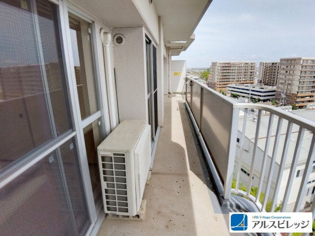 朝日センチュリーみずほ台B棟のバルコニー|南バルコニーで毎日のお洗濯もラクラク快適