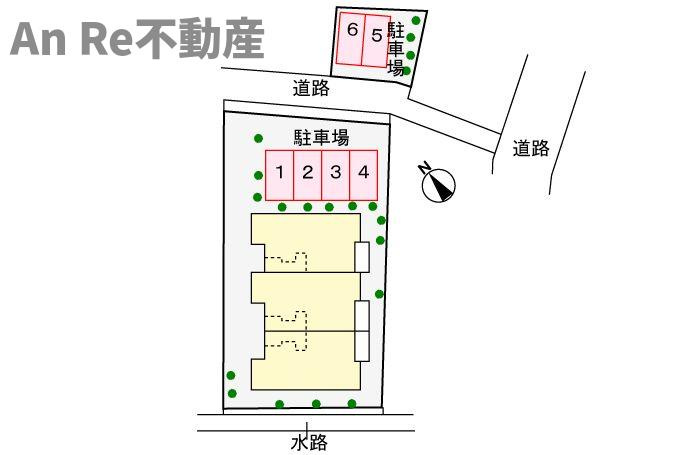川口市大字安行北谷のアパートの区画図