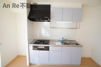 川口市大字安行北谷のアパートのキッチン