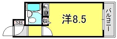 ライオンズマンション神戸花隈の間取り