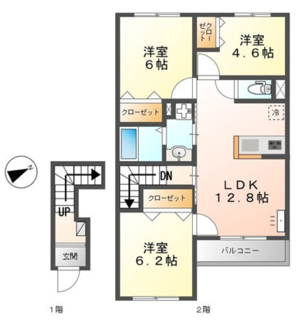 パストラル津倉の間取り
