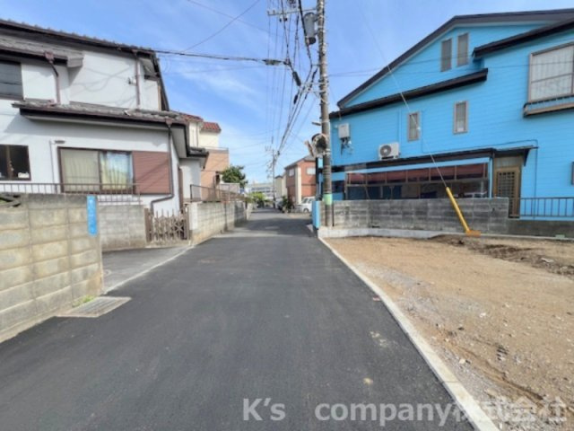 茅ヶ崎市香川1丁目　売地　1号地の前面道路含む現地写真|前面道路の様子です◇