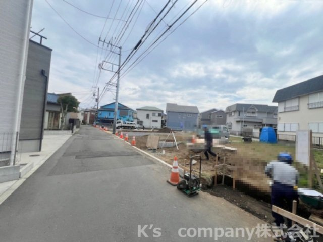 茅ヶ崎市香川1丁目　売地　3号地の前面道路含む現地写真|前面道路の様子です◇