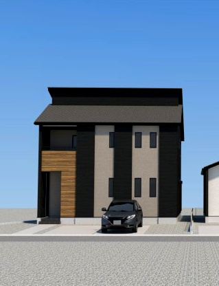 三養基郡みやき町大字原古賀７期1号棟の完成予想図|外観の完成予想図です