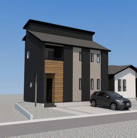 三養基郡みやき町大字原古賀７期1号棟の完成予想図|外観の完成予想図です