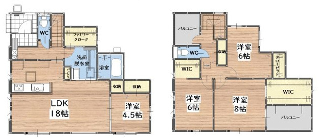 三養基郡みやき町大字原古賀７期1号棟の間取り