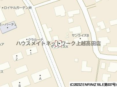 サンライズＡの地図|位置図