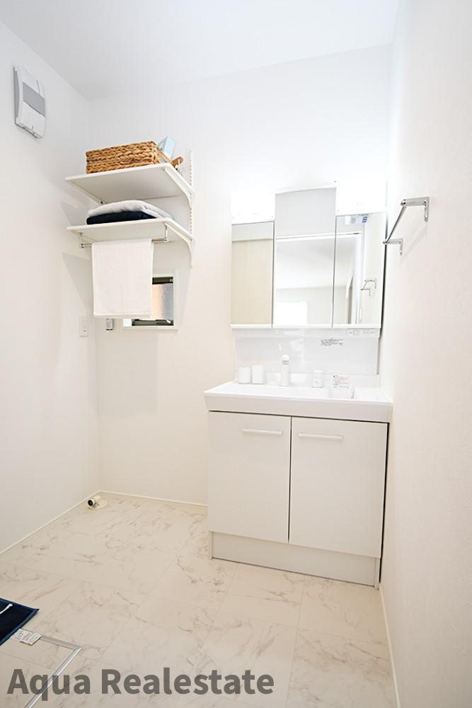 オール電化デザイナーズハウス高松市新田町建売④の洗面所|使いやすい洗面所です