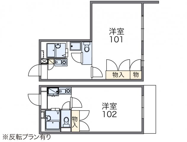 レオパレススイートパールの間取り|画像2