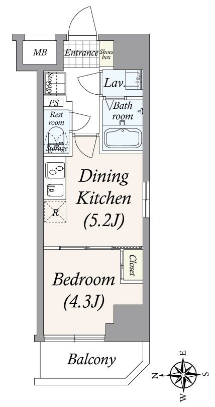 ＧＲＡＮ ＰＡＳＥＯ 清澄白河の間取り