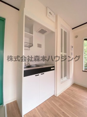 【キッチン】 | 　ハマンション枚方元町 | コンパクトなキッチンで掃除もラクラク
