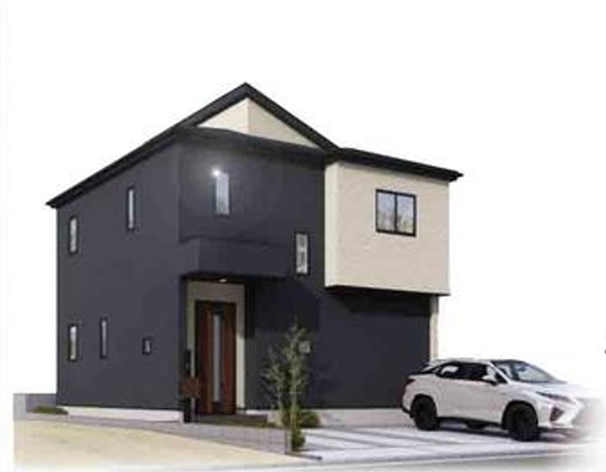 仲介手数料無料　GRAFARE 狭山市広瀬台１１期　全７棟　２号棟の外観パース