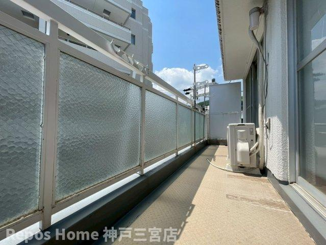 マンション指月のバルコニー