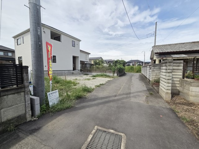 新築　太田市鳥山上町第6　1号棟　Cradle Gardenの前面道路含む現地写真|現地写真　東側前面道路幅員約4ｍ