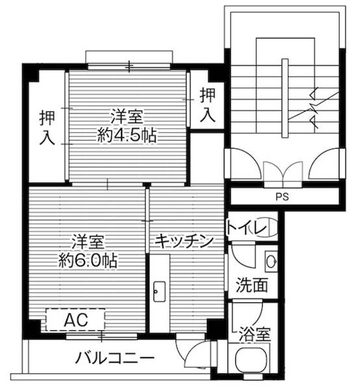 【間取り】 | ビレッジハウス立江2号棟