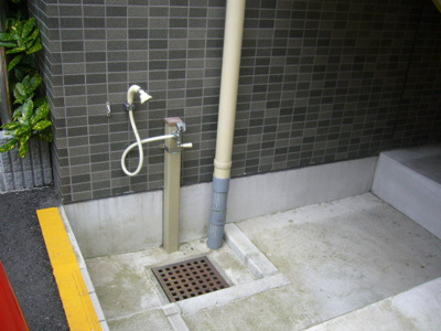 ペット足洗い場
