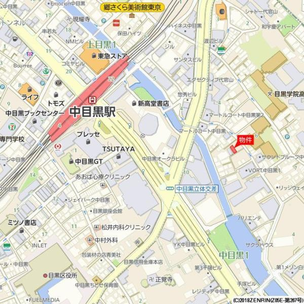 ｉＯＮ中目黒ＥＡＳＴの地図