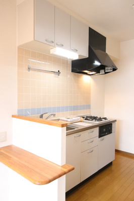 2口ガスコンロ付キッチン