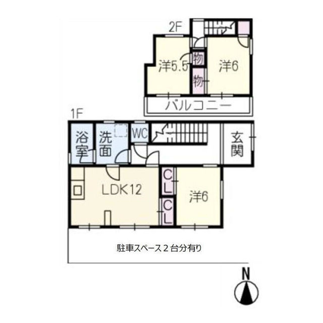 本巣郡北方町LP貸戸建の間取り
