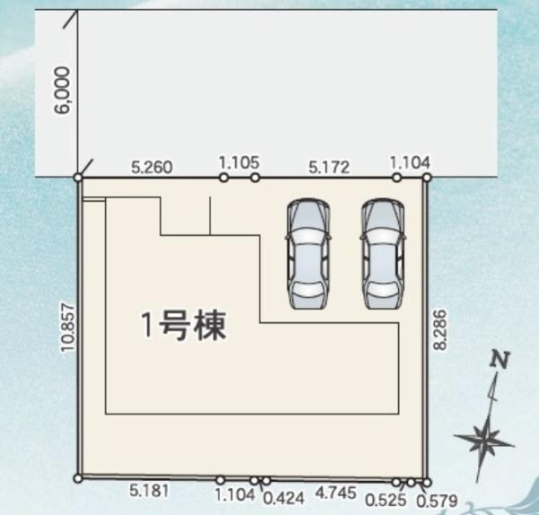 前橋市六供町01期の区画図|区画図