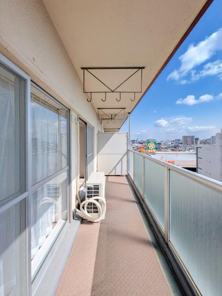 日商岩井鶴見マンションのバルコニー|陽当り良好のバルコニー！
風通しもよく気持ちいいです